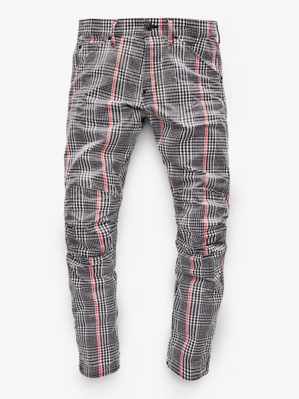 G-Star RAW x Pharrell Williams Elwood 5622 Tapered Glen Plaid Red Stripe 32x34